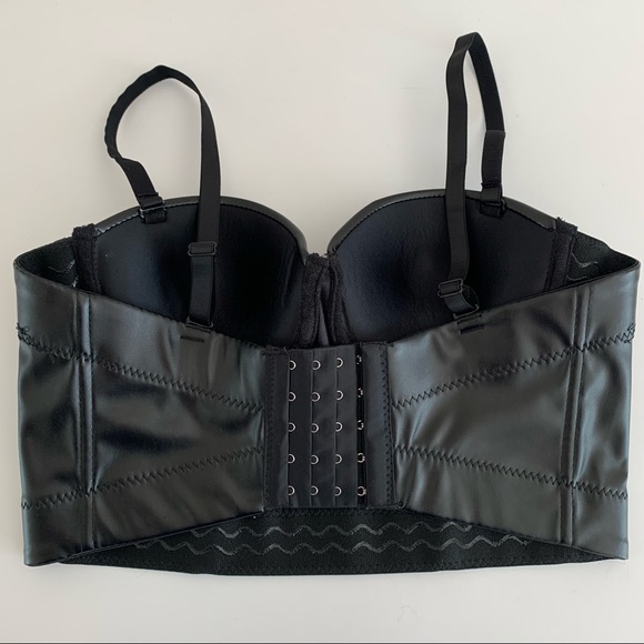faux leather corset bustier - Picture 6 of 8